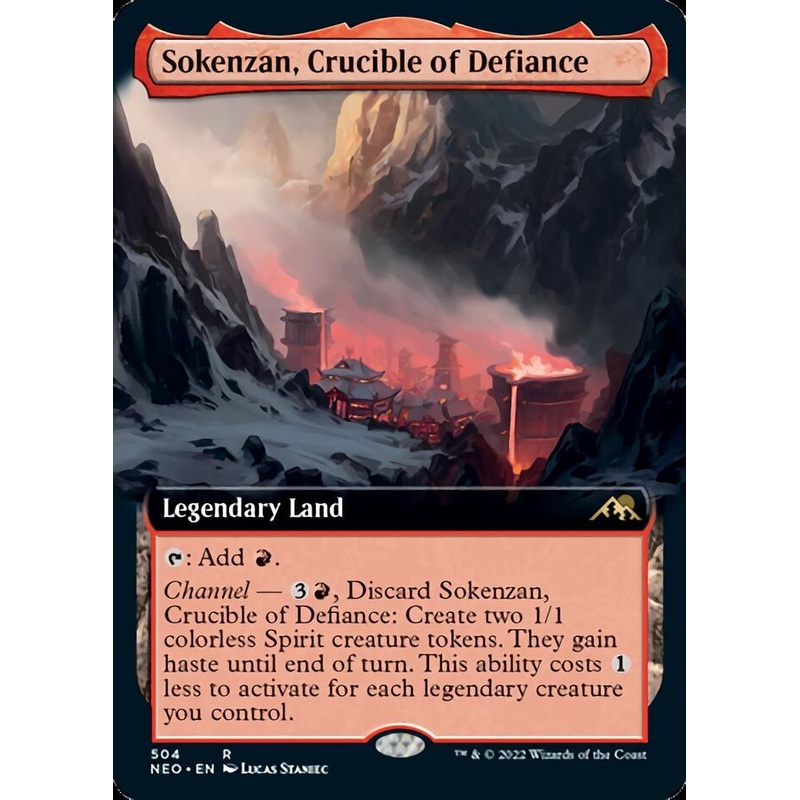Sokenzan, Crucible of Defiance (Extended Art) [Kamigawa: Neon Dynasty]