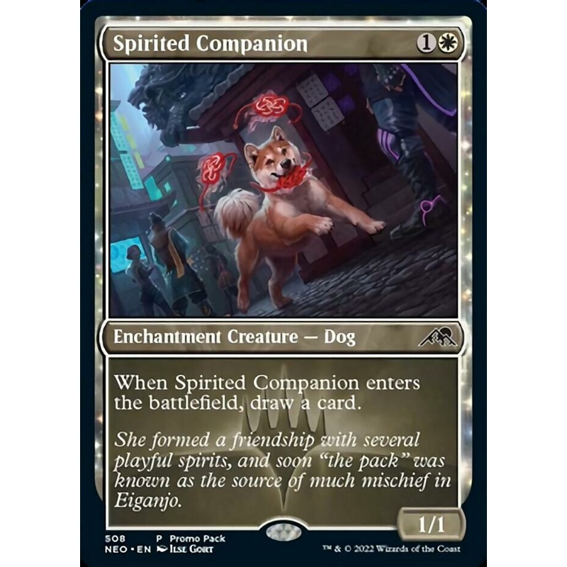 Spirited Companion (Promo Pack) [Kamigawa: Neon Dynasty Promos]