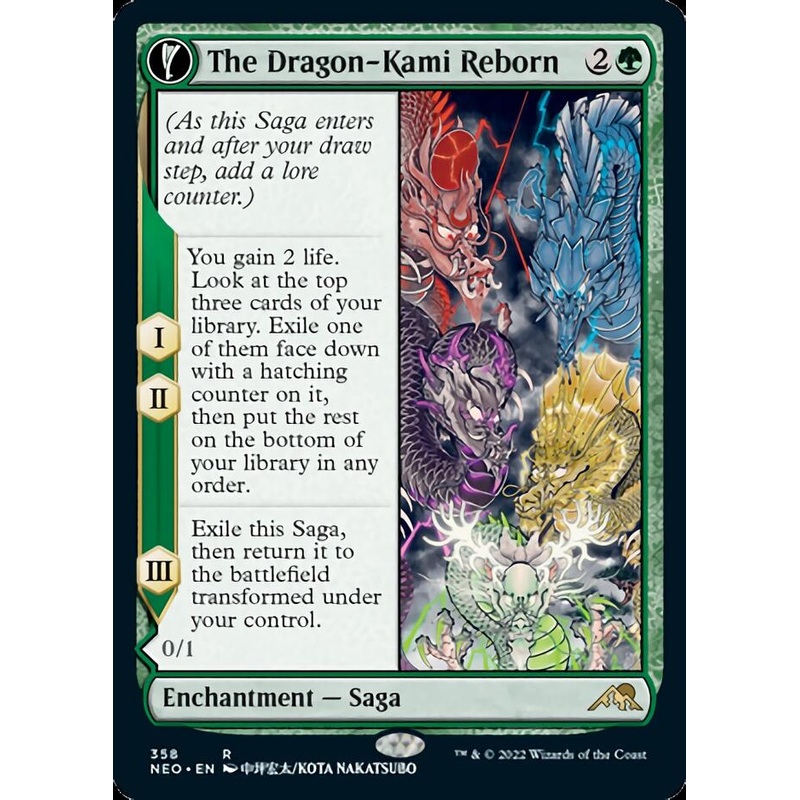 The Dragon-Kami Reborn // Dragon-Kami's Egg (Showcase Soft Glow) [Kamigawa: Neon Dynasty]