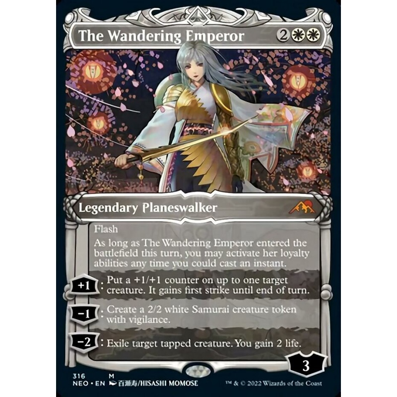 The Wandering Emperor (Showcase Samurai) [Kamigawa: Neon Dynasty]