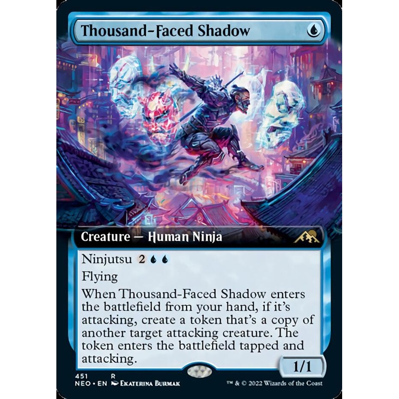 Thousand-Faced Shadow (Extended Art) [Kamigawa: Neon Dynasty]
