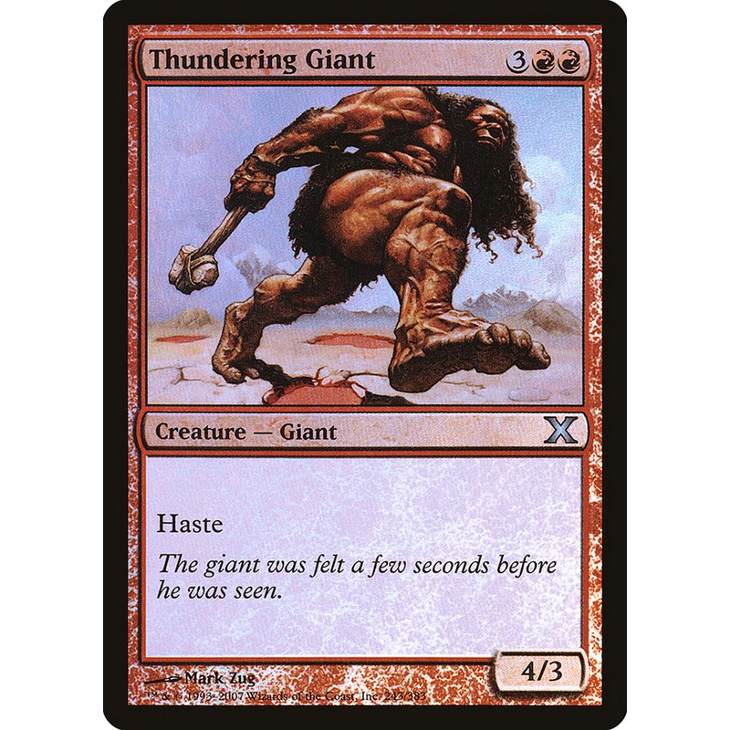 Thundering Giant (Premium Foil) [Tenth Edition]