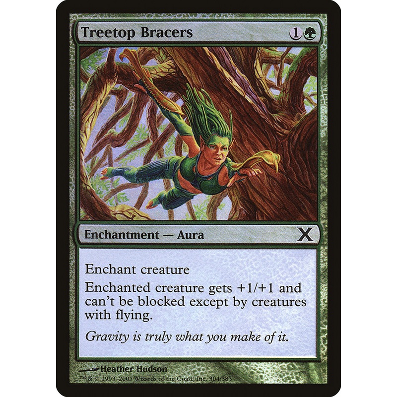 Treetop Bracers (Premium Foil) [Tenth Edition]