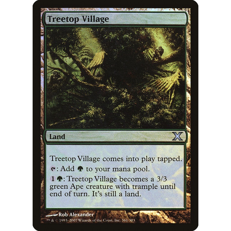 Treetop Village (Premium Foil) [Tenth Edition]