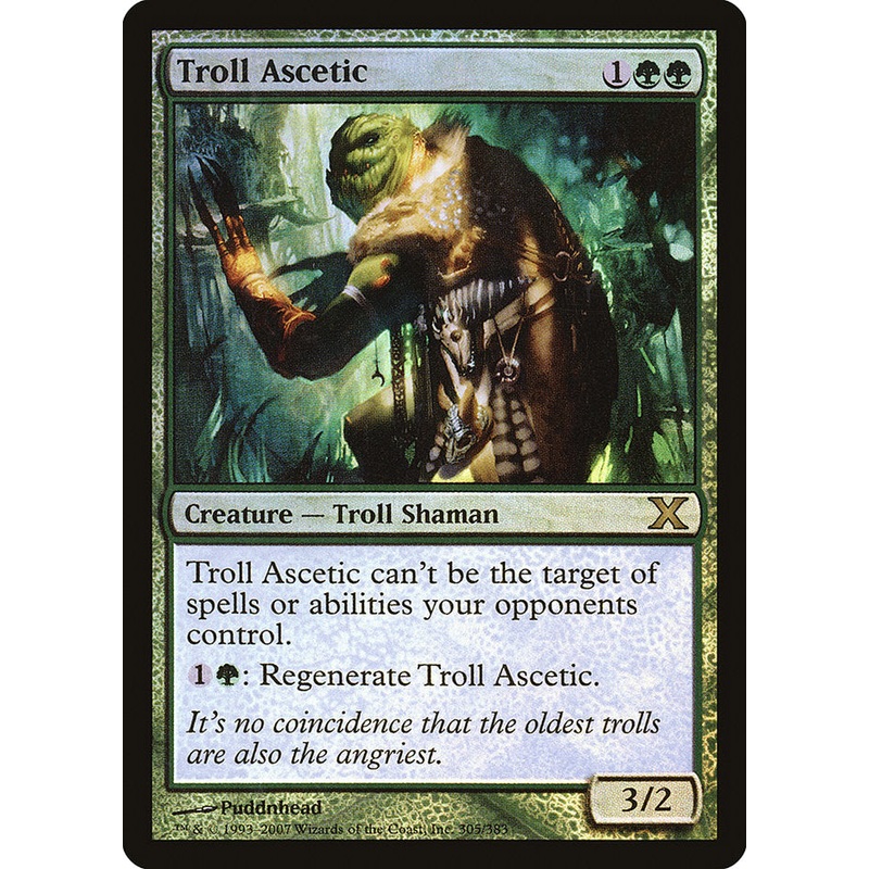 Troll Ascetic (Premium Foil) [Tenth Edition]