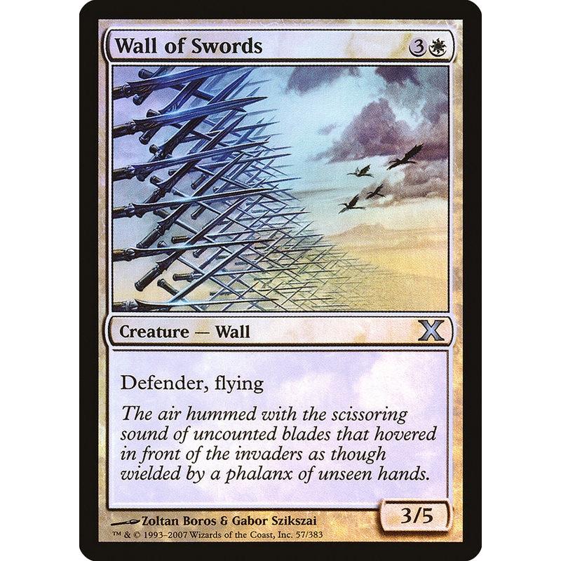 Wall of Swords (Premium Foil) [Tenth Edition]