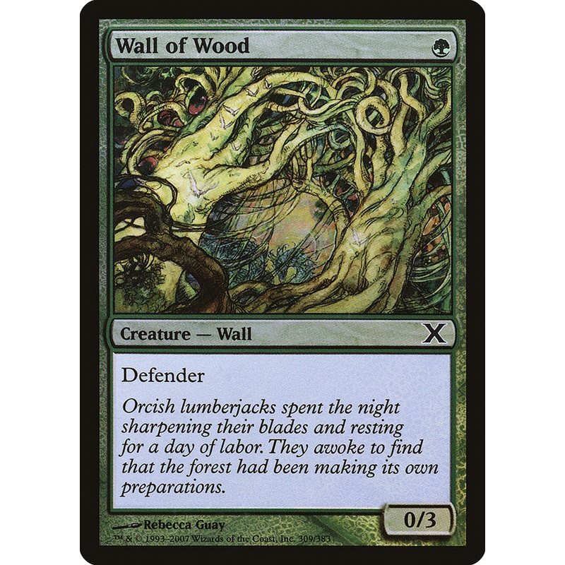 Wall of Wood (Premium Foil) [Tenth Edition]