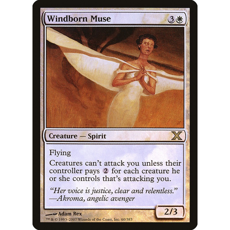 Windborn Muse (Premium Foil) [Tenth Edition]