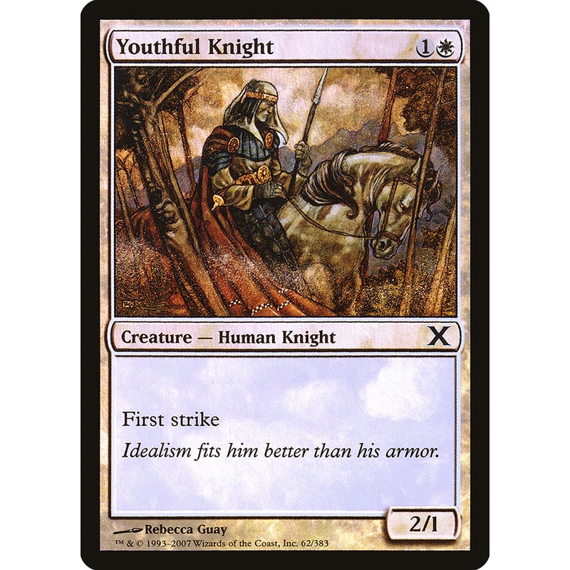 Youthful Knight (Premium Foil) [Tenth Edition]