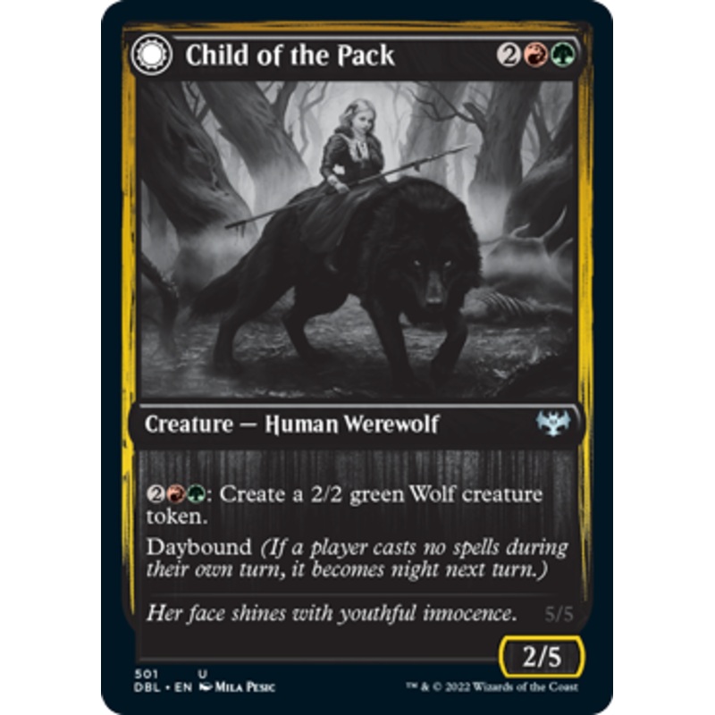 Child of the Pack // Savage Packmate [Innistrad: Double Feature]
