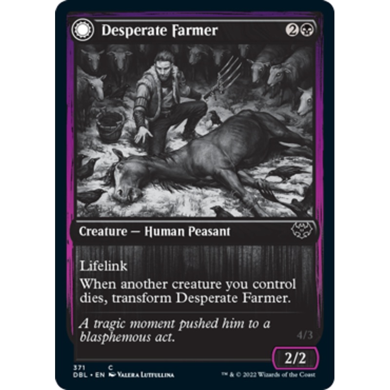 Desperate Farmer // Depraved Harvester [Innistrad: Double Feature]