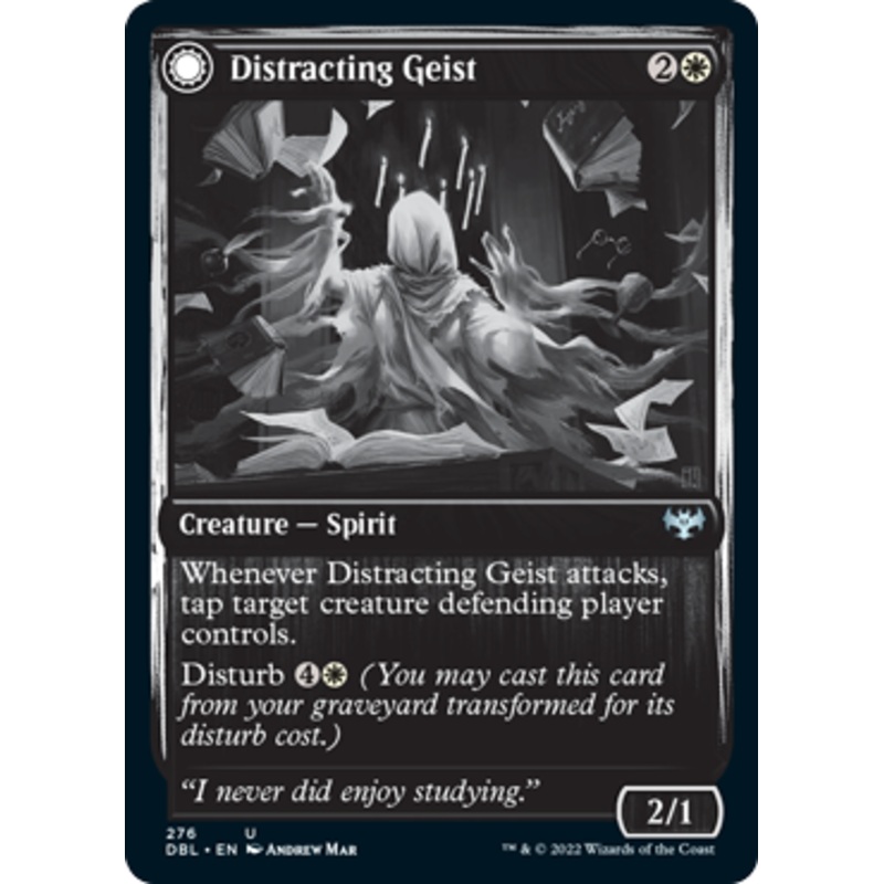 Distracting Geist // Clever Distraction [Innistrad: Double Feature]
