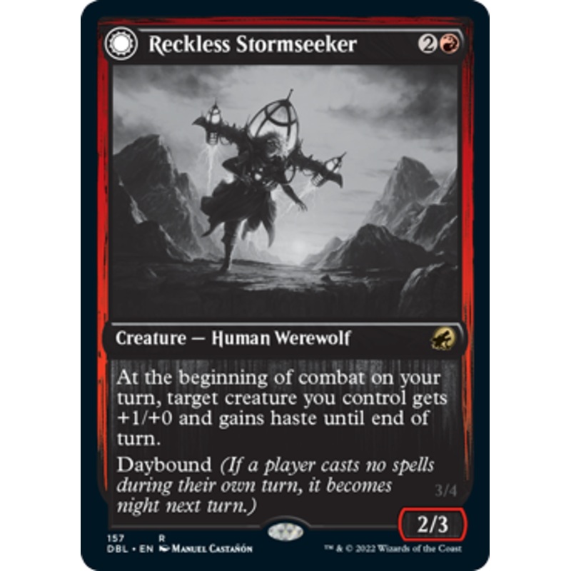 Reckless Stormseeker // Storm-Charged Slasher [Innistrad: Double Feature]