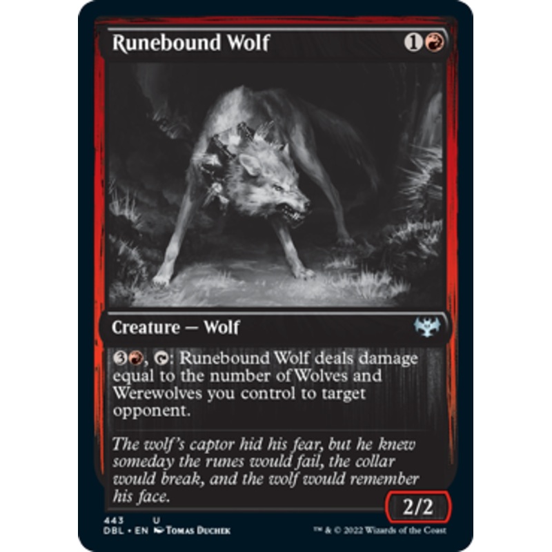 Runebound Wolf [Innistrad: Double Feature]
