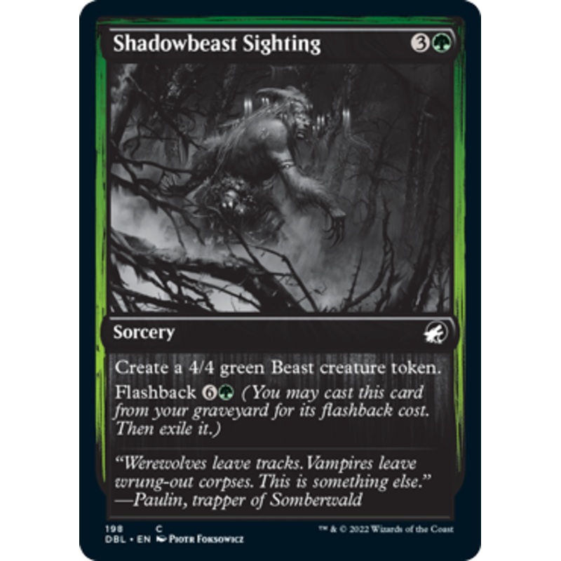 Shadowbeast Sighting [Innistrad: Double Feature]