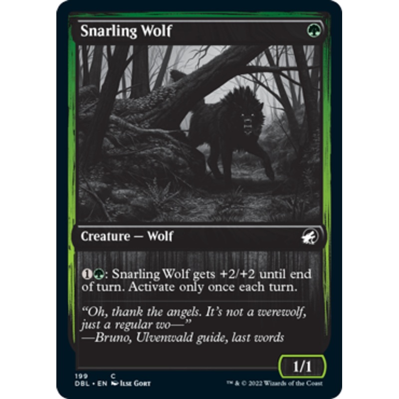 Snarling Wolf (199) [Innistrad: Double Feature]
