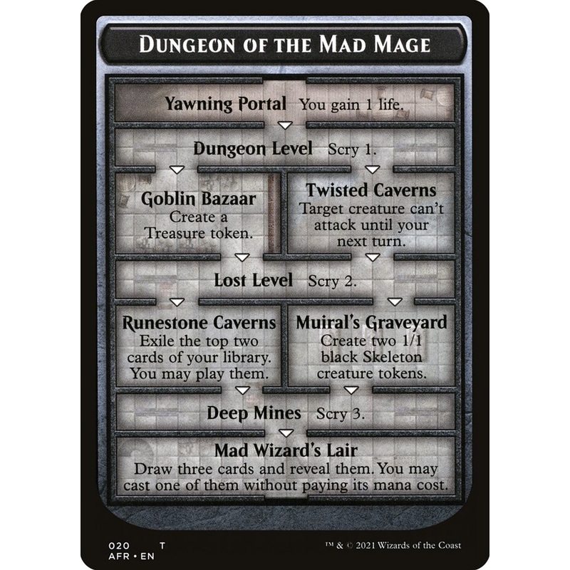 Dungeon of the Mad Mage Token (Oversized) [Oversize Cards]
