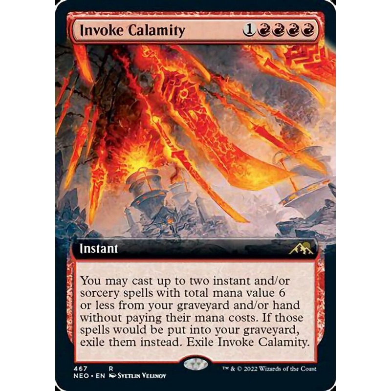 Invoke Calamity (Extended Art) [Kamigawa: Neon Dynasty]