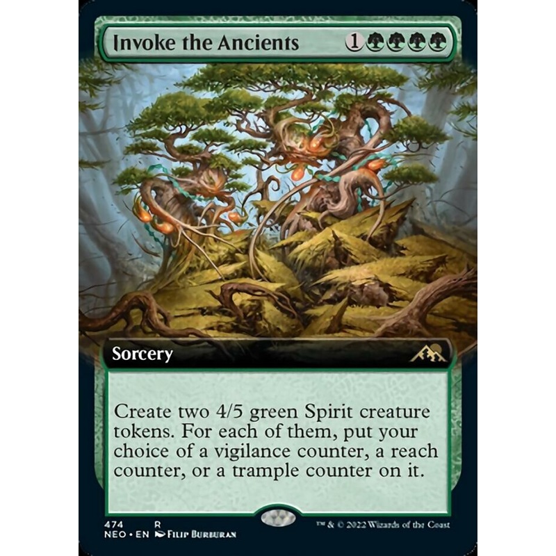 Invoke the Ancients (Extended Art) [Kamigawa: Neon Dynasty]