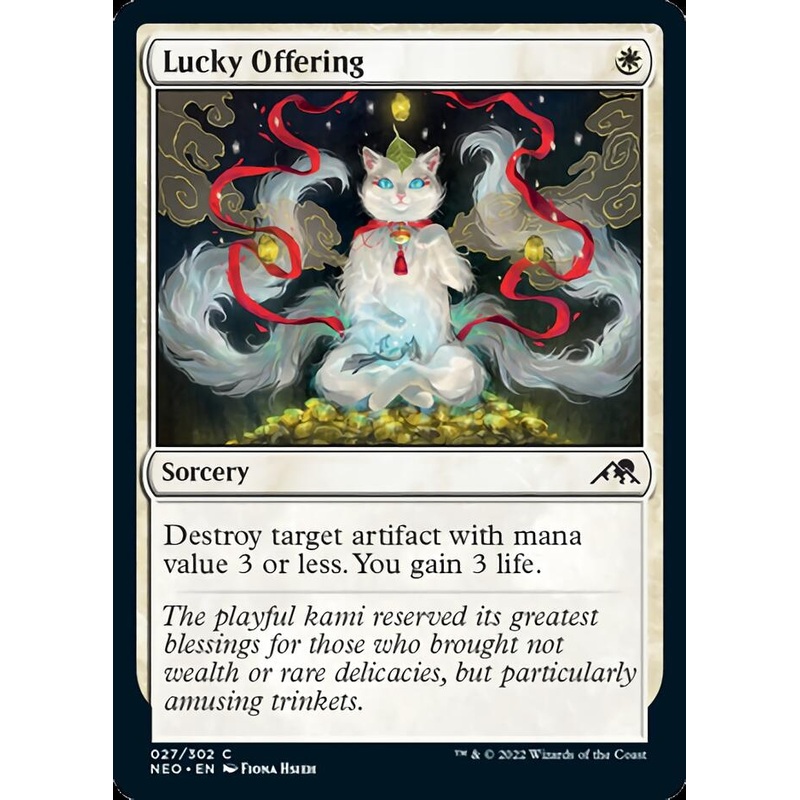 Lucky Offering [Kamigawa: Neon Dynasty]