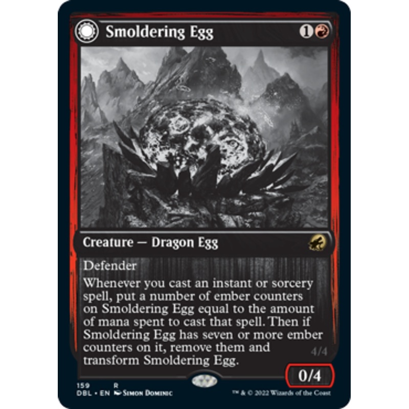 Smoldering Egg // Ashmouth Dragon [Innistrad: Double Feature]