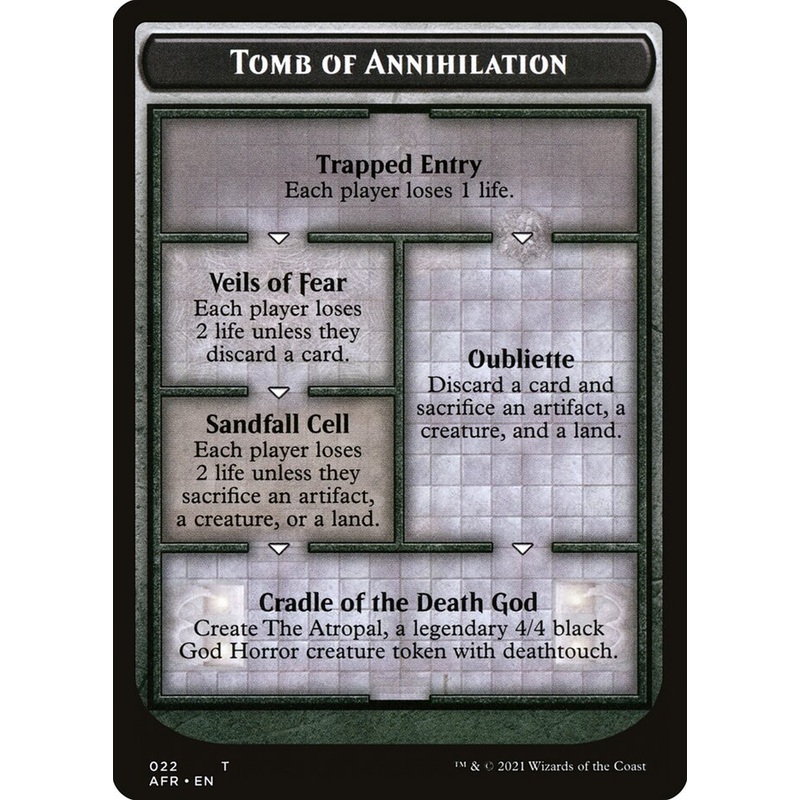 Tomb of Annihilation Token (Oversized) [Oversize Cards]