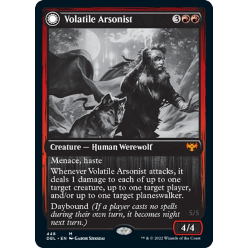 Volatile Arsonist // Dire-Strain Anarchist [Innistrad: Double Feature]