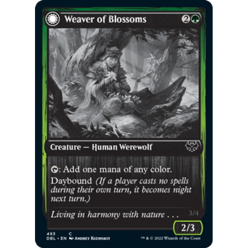 Weaver of Blossoms // Blossom-Clad Werewolf [Innistrad: Double Feature]