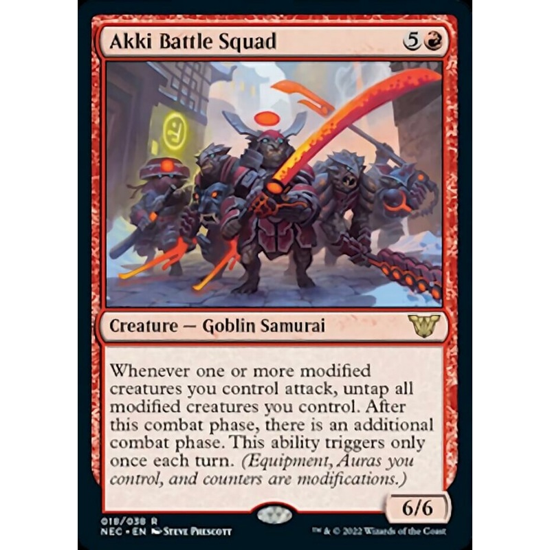 Akki Battle Squad [Kamigawa: Neon Dynasty Commander]