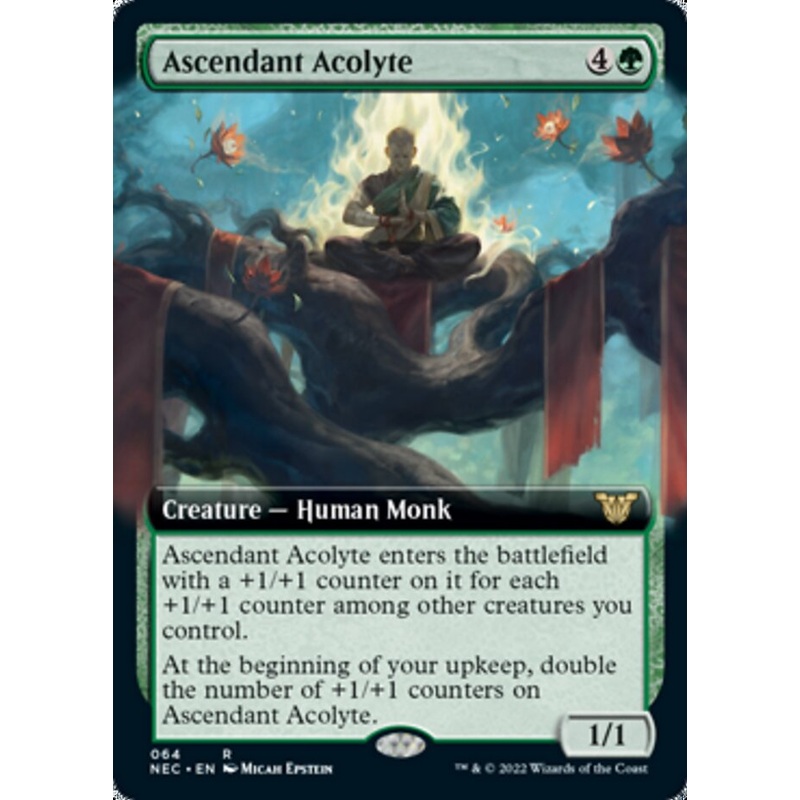 Ascendant Acolyte (Extended Art) [Kamigawa: Neon Dynasty Commander]
