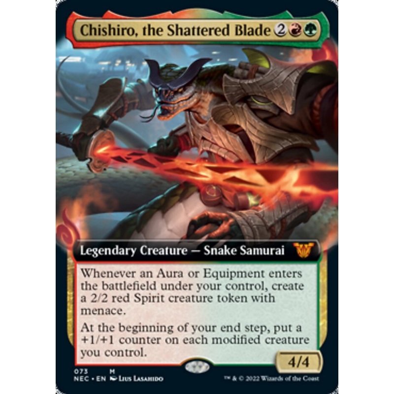Chishiro, the Shattered Blade (Extended Art) [Kamigawa: Neon Dynasty Commander]