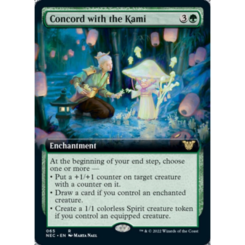 Concord with the Kami (Extended Art) [Kamigawa: Neon Dynasty Commander]