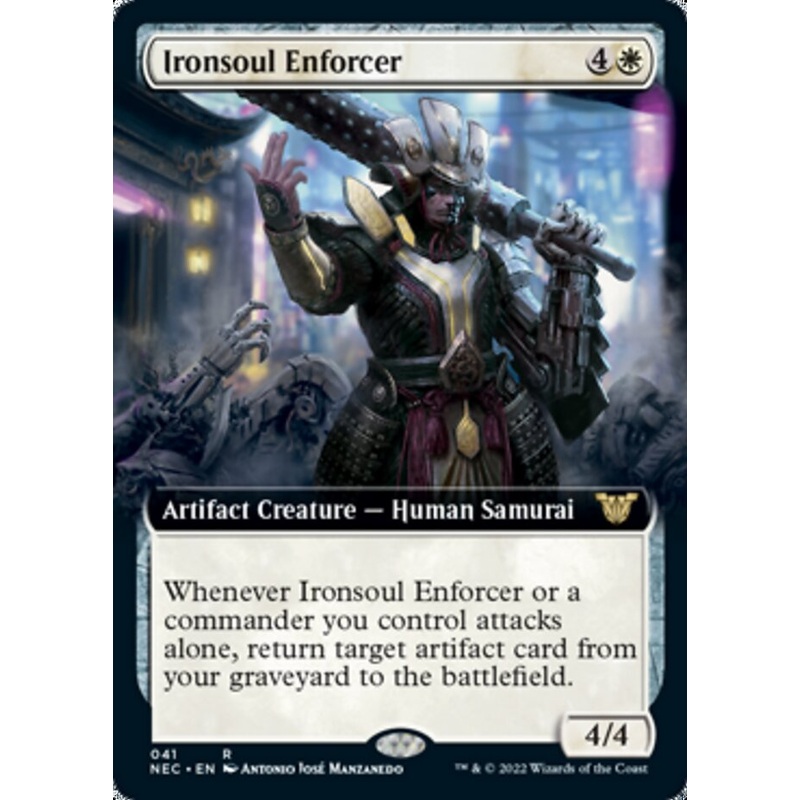Ironsoul Enforcer (Extended Art) [Kamigawa: Neon Dynasty Commander]