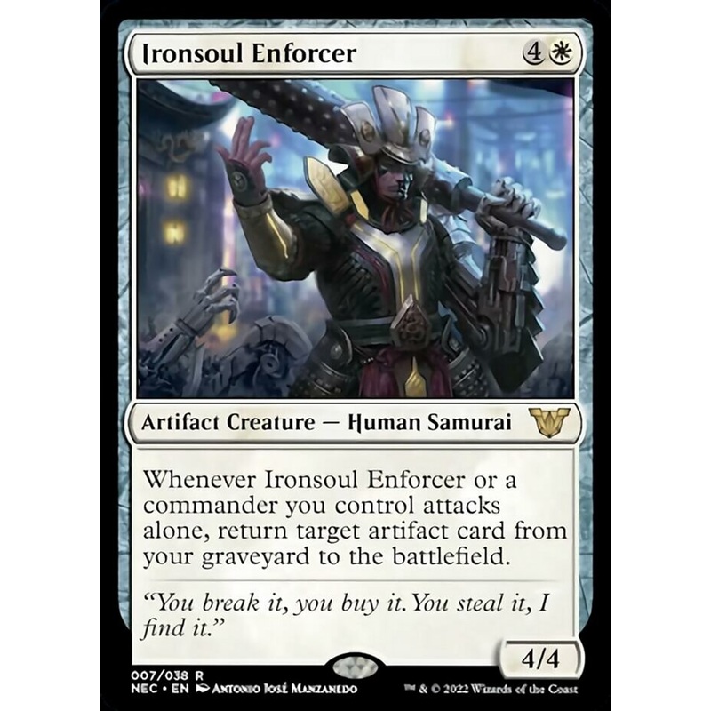 Ironsoul Enforcer [Kamigawa: Neon Dynasty Commander]