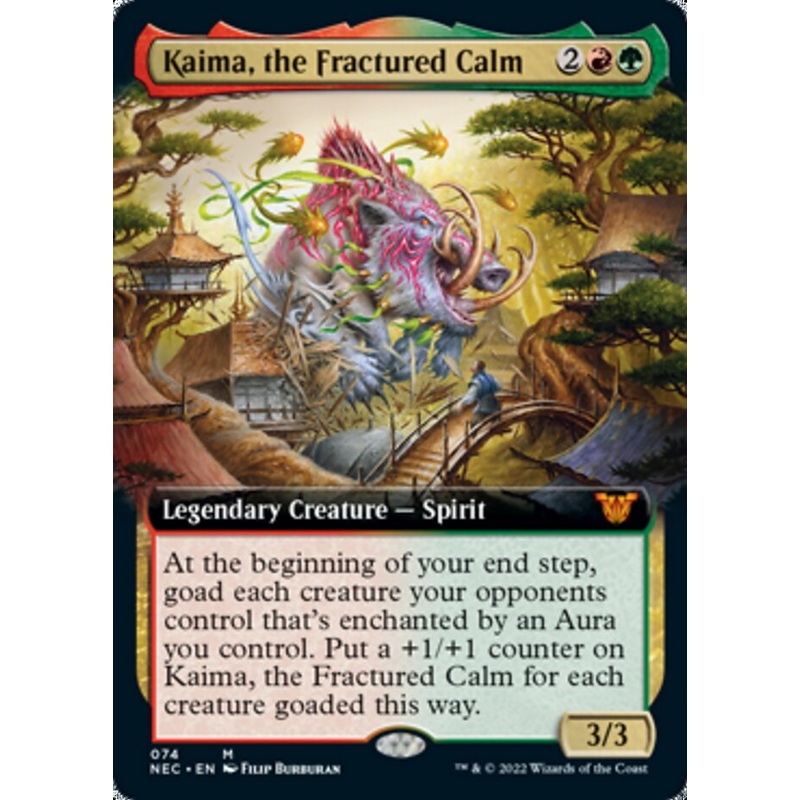 Kaima, the Fractured Calm (Extended Art) [Kamigawa: Neon Dynasty Commander]
