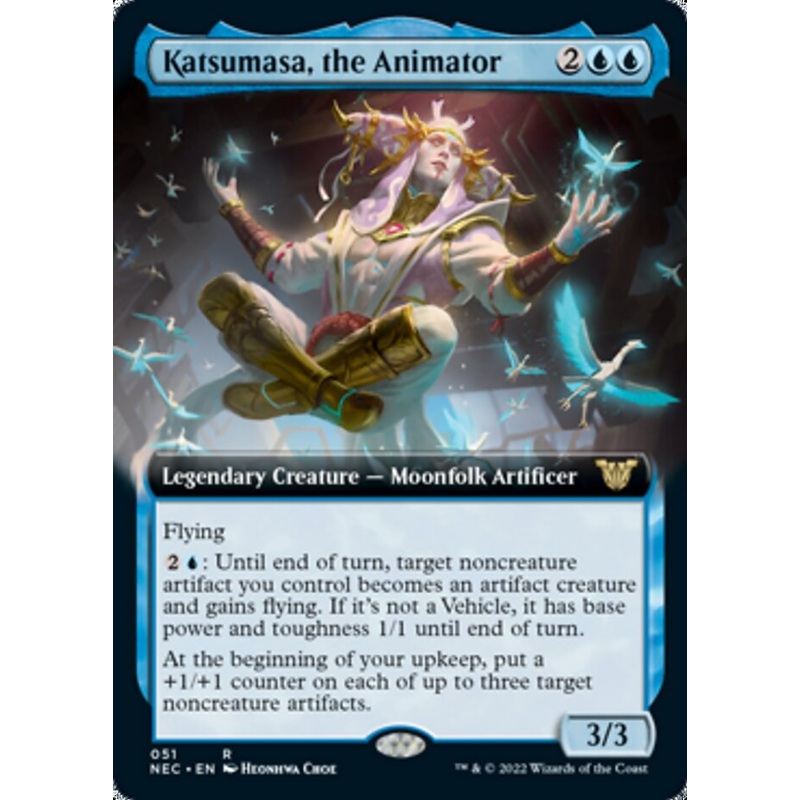 Katsumasa, the Animator (Extended Art) [Kamigawa: Neon Dynasty Commander]