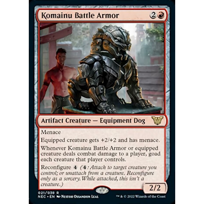 Komainu Battle Armor [Kamigawa: Neon Dynasty Commander]
