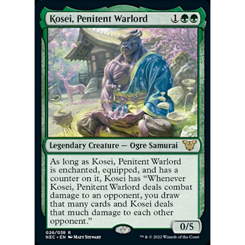 Kosei, Penitent Warlord [Kamigawa: Neon Dynasty Commander]