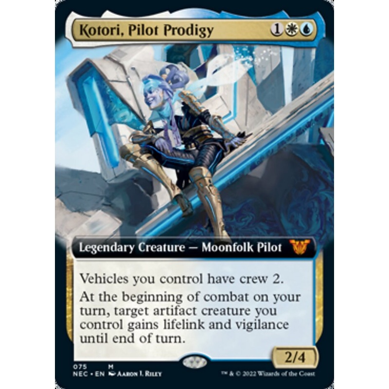 Kotori, Pilot Prodigy (Extended Art) [Kamigawa: Neon Dynasty Commander]