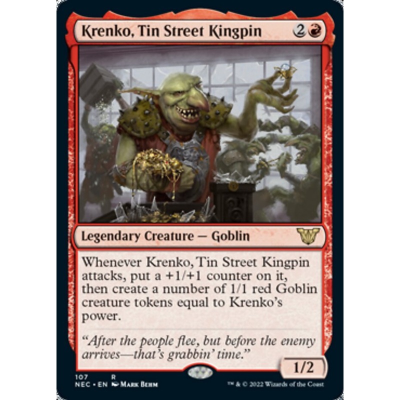 Krenko, Tin Street Kingpin [Kamigawa: Neon Dynasty Commander]