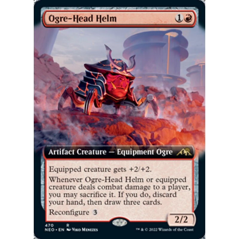 Ogre-Head Helm (Extended Art) [Kamigawa: Neon Dynasty]