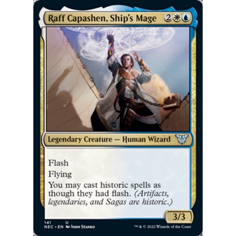 Raff Capashen, Ship's Mage [Kamigawa: Neon Dynasty Commander]