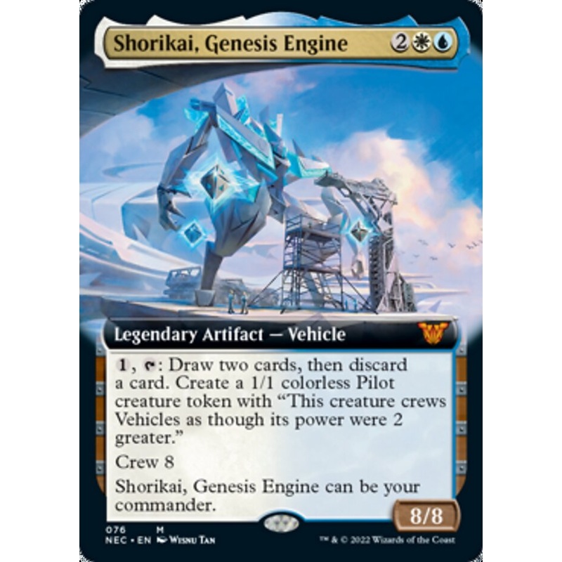 Shorikai, Genesis Engine (Extended Art) [Kamigawa: Neon Dynasty Commander]