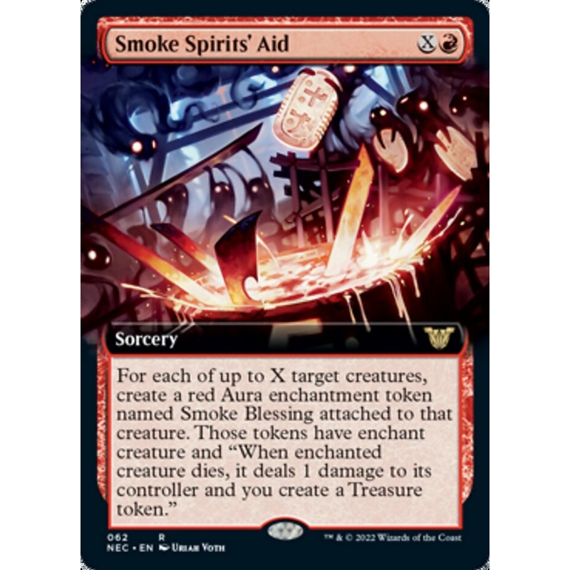 Smoke Spirits' Aid (Extended Art) [Kamigawa: Neon Dynasty Commander]