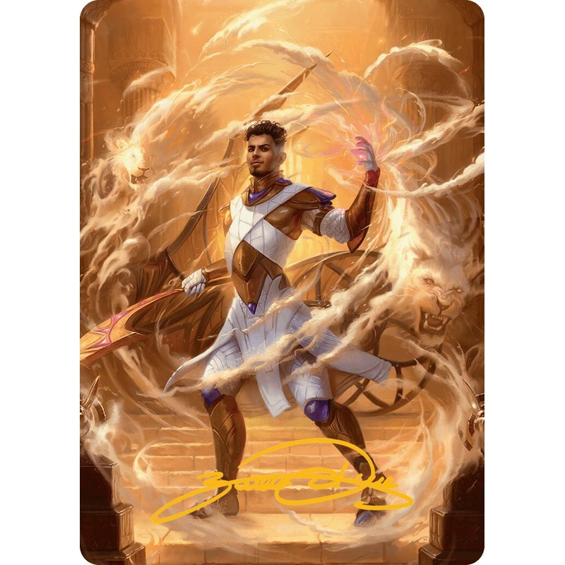 Basri, Tomorrow's Champion Art Card (Gold-Stamped Signature) [Aetherdrift Art Series]