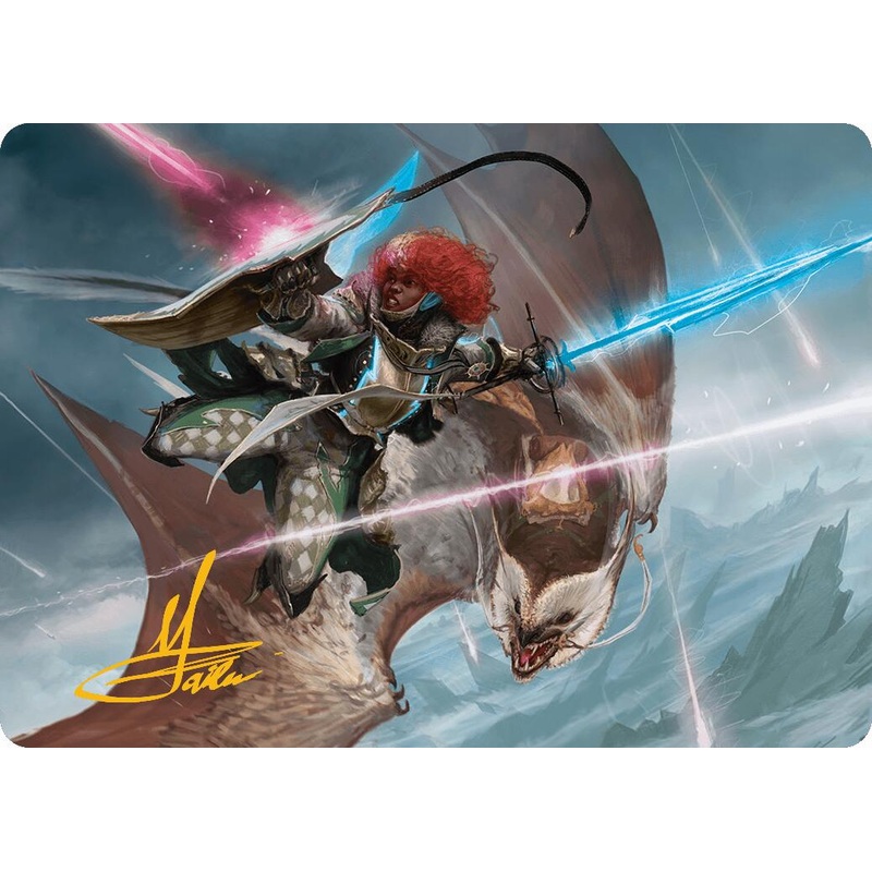 Caradora, Heart of Alacria Art Card (14/54) (Gold-Stamped Signature) [Aetherdrift Art Series]