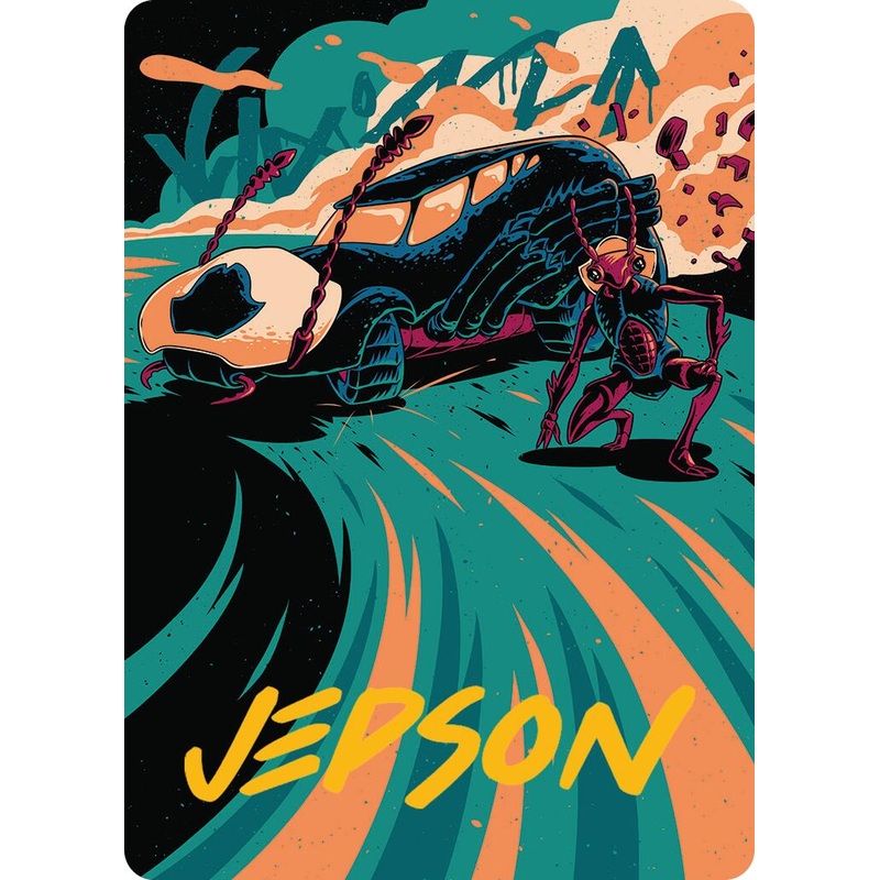 Carrion Cruiser Art Card (Gold-Stamped Signature) [Aetherdrift Art Series]