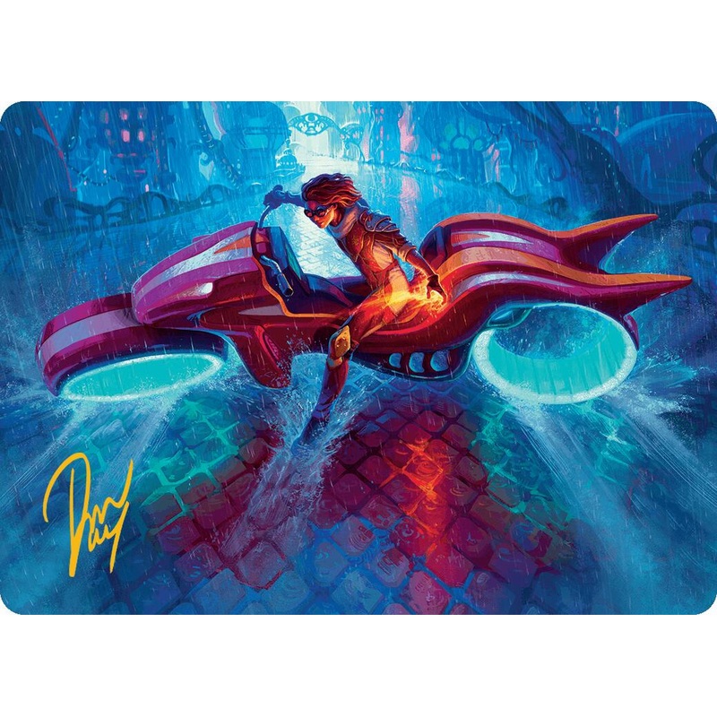 Chandra, Spark Hunter Art Card (Gold-Stamped Signature) [Aetherdrift Art Series]