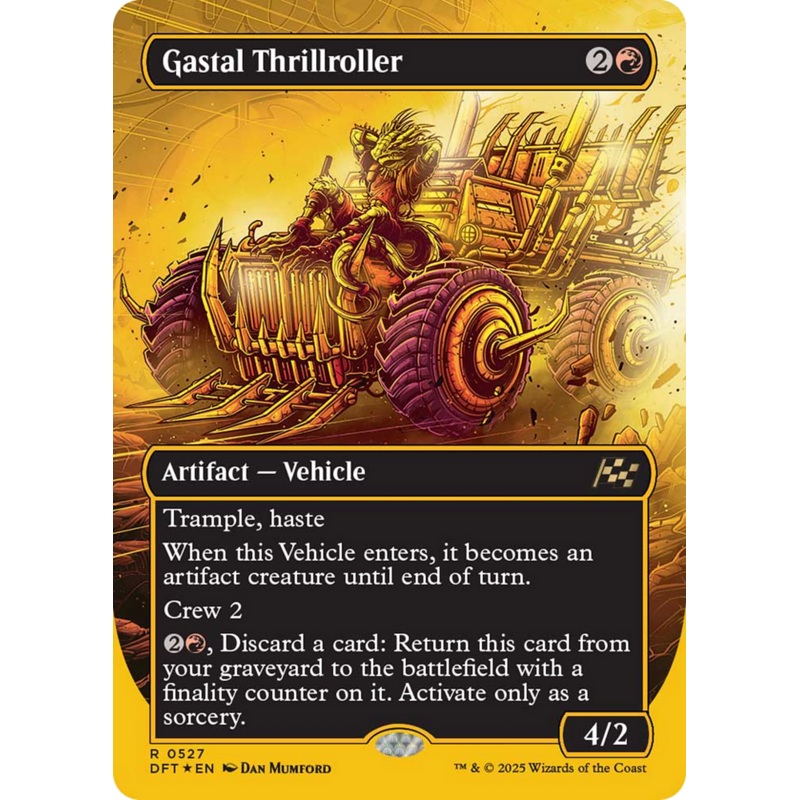 Gastal Thrillroller (Borderless) (First-Place Foil) [Aetherdrift]