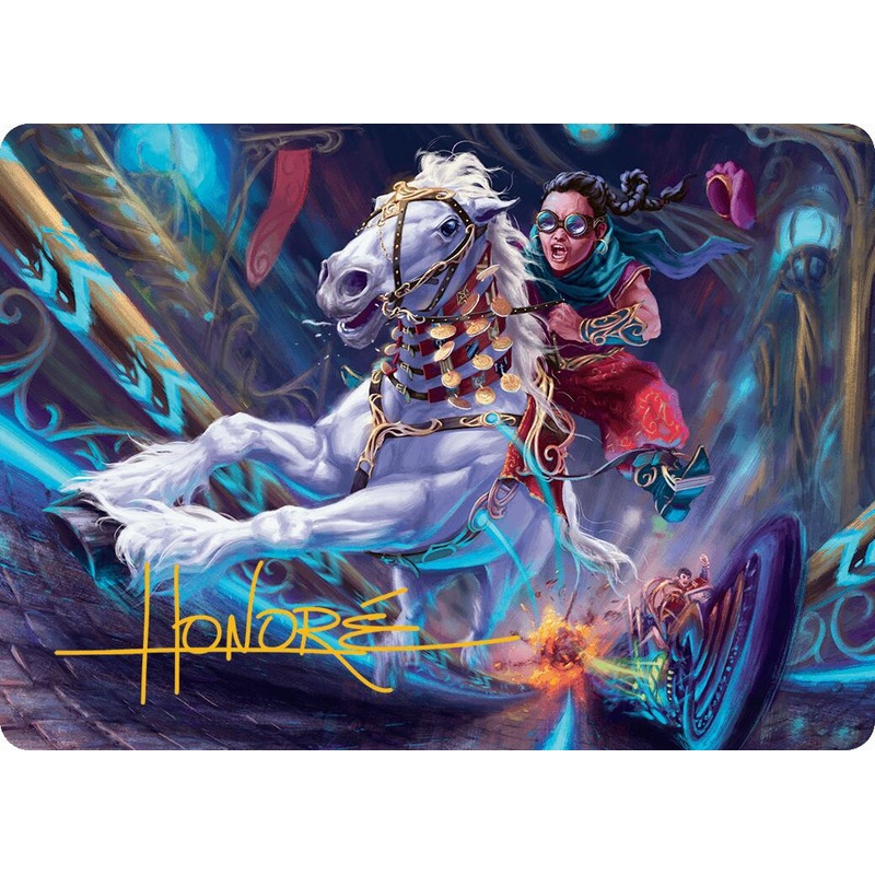 Gilded Ghoda Art Card (Gold-Stamped Signature) [Aetherdrift Art Series]